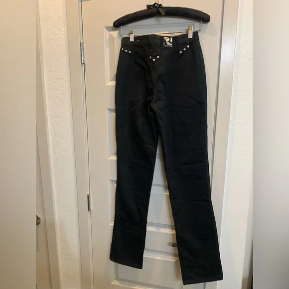 NWOT Vintage Rockies Rocky Mountain 26/3 Western Jeans Black y2k 90s long - Picture 2 of 11